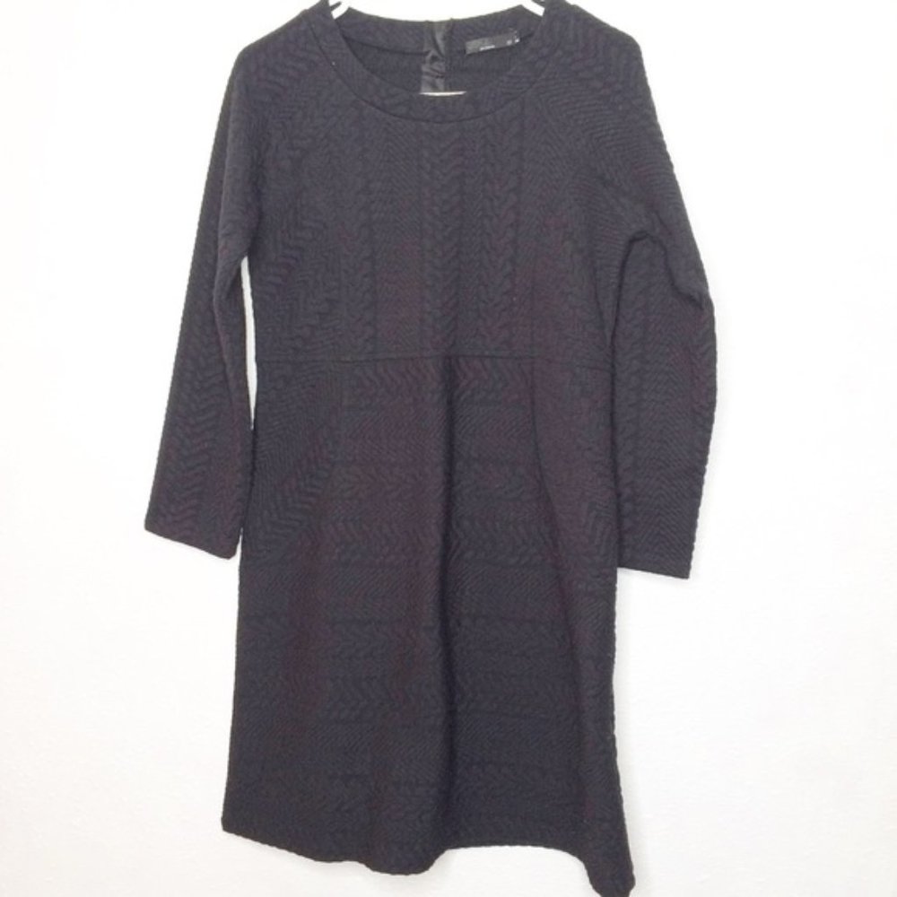 Prana Medium Black Long Sleeve Sweater Dress